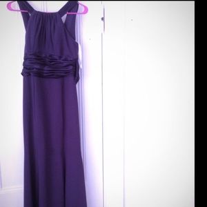 Long dark purple dress