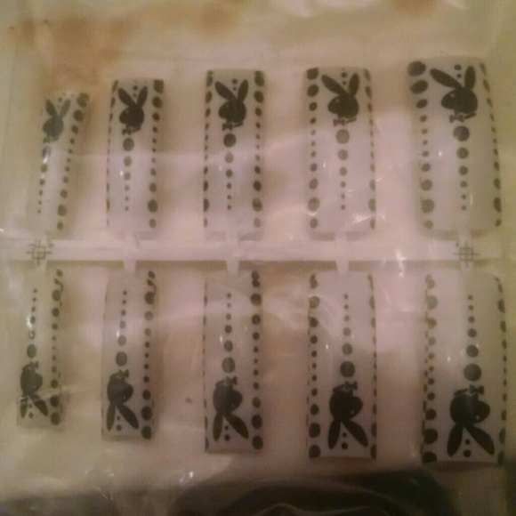 Playboy nail tip's and silk tank bundle