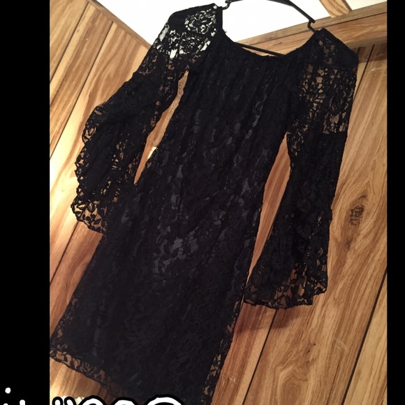 Black lace dress