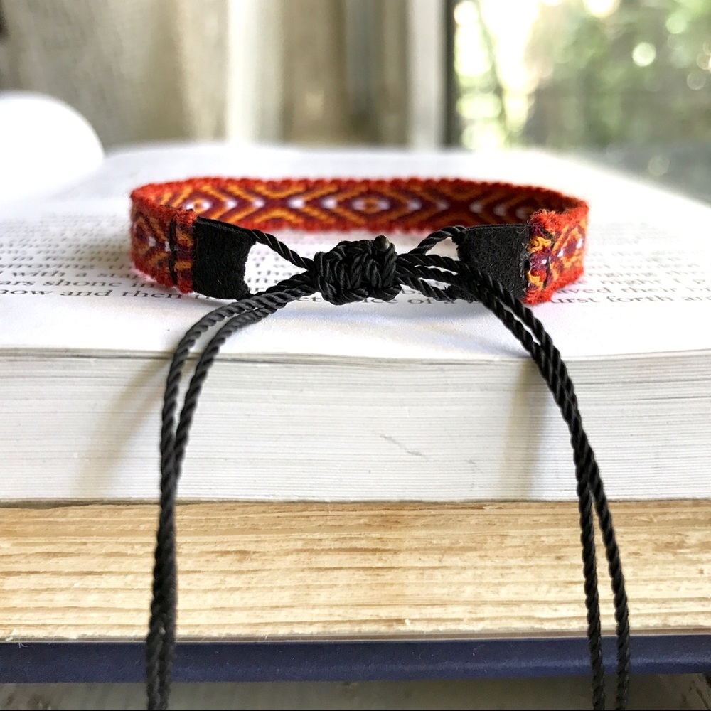2 for $9 ⇨ Gypsy Woven Black Suede Bracelet - Picture 3 of 4