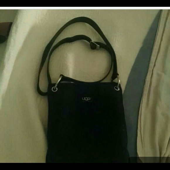 UGG black shoulder strap purse
