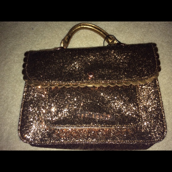 Ted baker gold glitter satchel ON HOLD