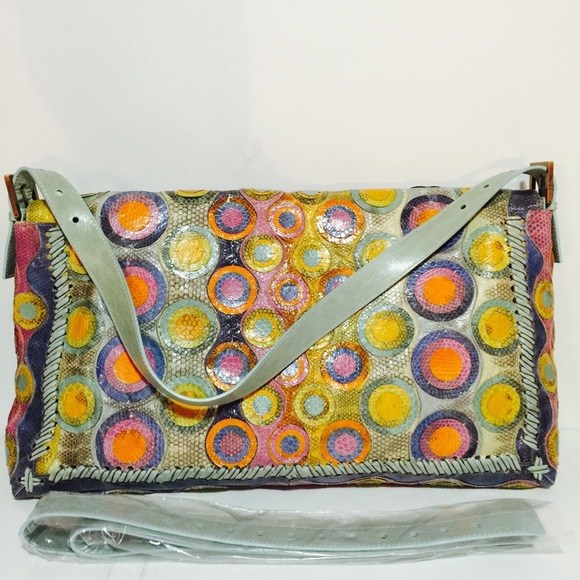 Fendi Snakeskin Maxi Baguette NWT - Picture 3 of 4