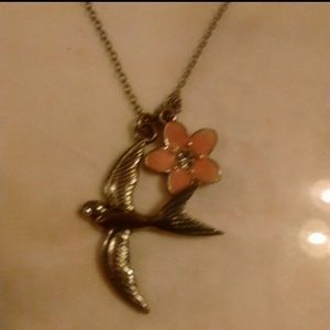 Forever21 bird flower necklace