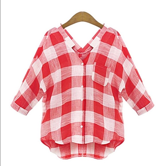 Plaid crop top