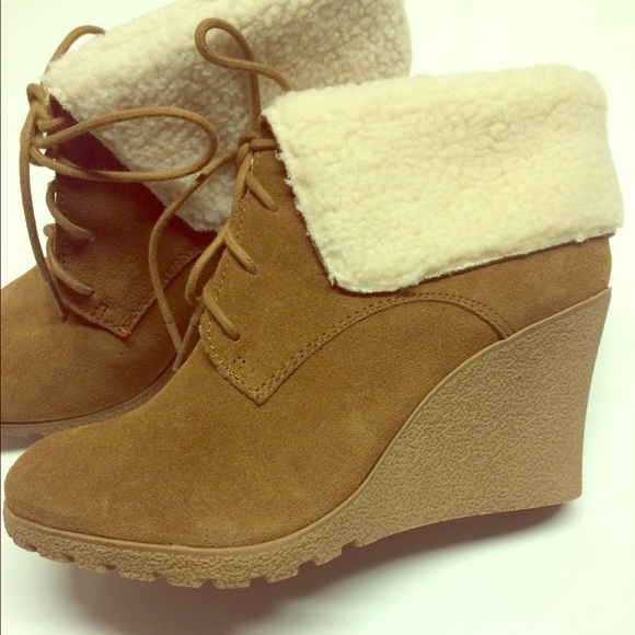 New MIA Suede Boots - wedge