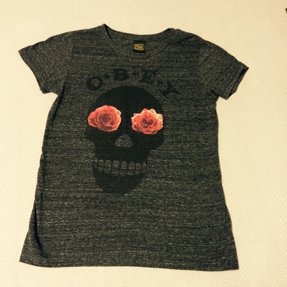 Skull...Rose Obey Tee