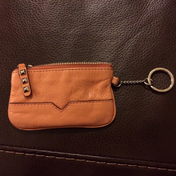 Light Orange Coin Purse and Keychain - Picture 4 of 4