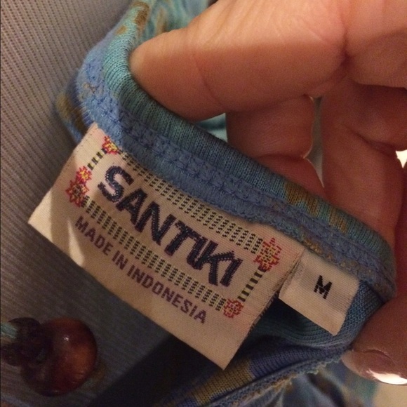 Tie Dyed & Beaded Tribal Halter - Picture 3 of 4