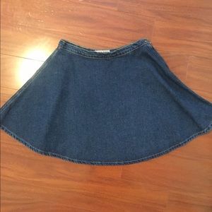 American Apparel Blue Denim circle skirt