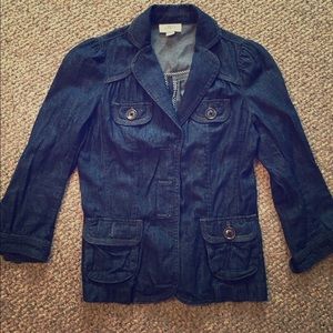 Denim jacket with belt