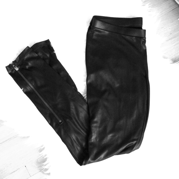 Dkny faux leather leggings