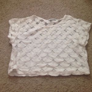 Chloe K Lace crop top
