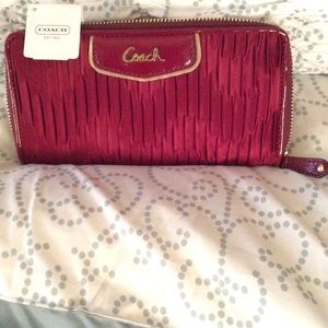 Coach Satin Zip Wallet