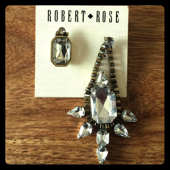 Retro asymmetrical earrings from Lord & Taylor