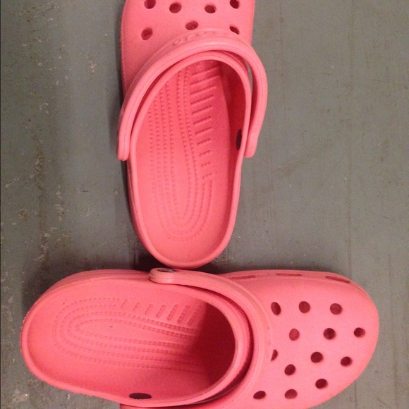 Coral Pink Crocs