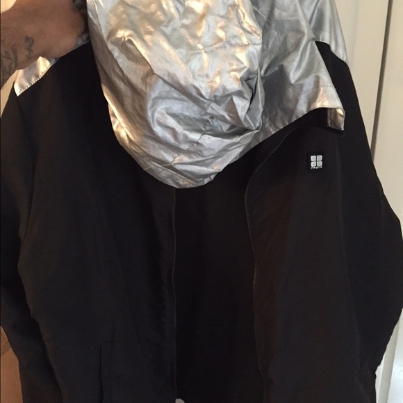 Black Shell Aluminum Insight Nylon Jacket