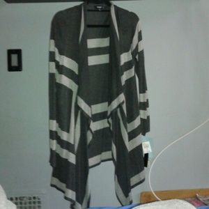 Cardigan Heather Gray & Dark Gray