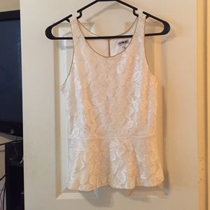 New without Tags Express Lace Peplum Top