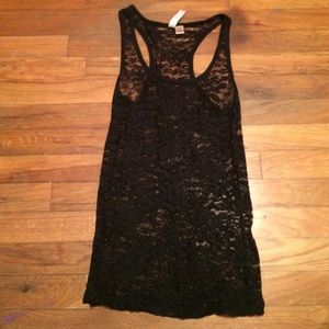eyeshadow brand see through tank top size medium