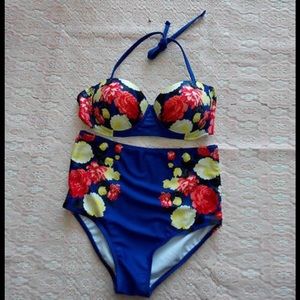 Final price! High waisted bikini & padded top NWOT