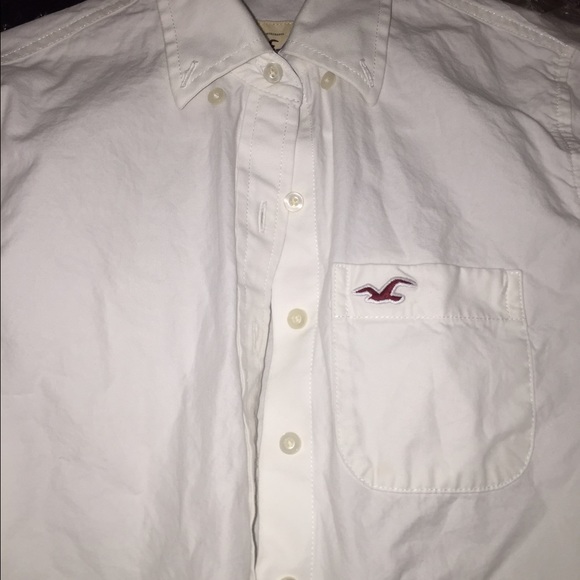Hollister white button up.