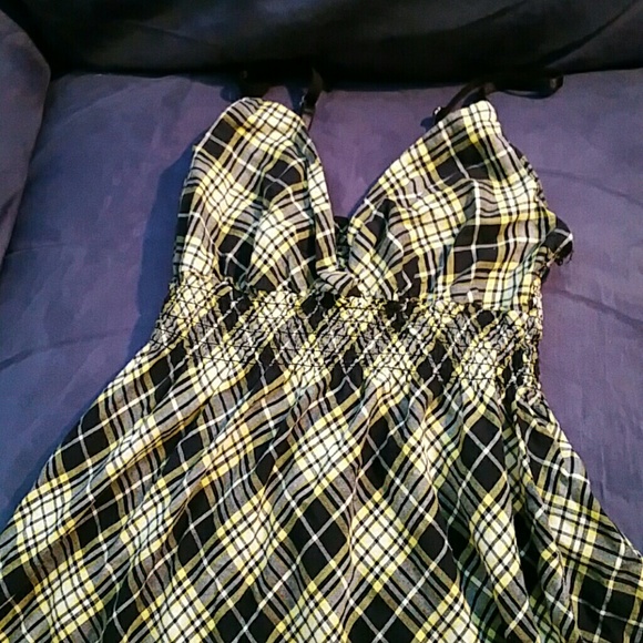 Derek heart plaid dress size med