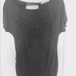 Charlotte Russe Backless long Shirt