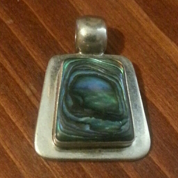 Sterling Silver abalone pendant