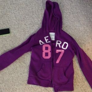 Aeropostale purple zip up