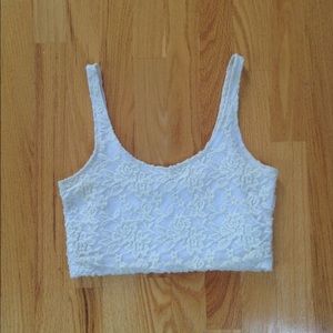 abercrombie and fitch lace crop top