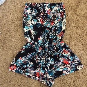 Tropical/Hawaiian Print Romper