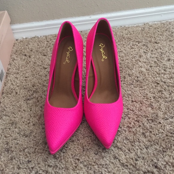 Pink heels