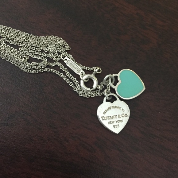 SOLD! Tiffany & Co double heart necklace - Picture 3 of 3