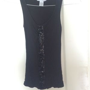 Black sparkly tank