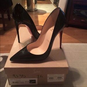 Christian Louboutin So Kate black patent leather