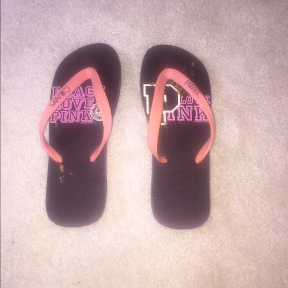 SUPER RARE Victoria's Secret PINK Flip Flops π - Picture 2 of 4