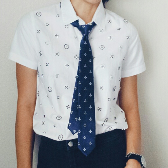 Boutique  Accessories - OTAA • skinny anchor tie