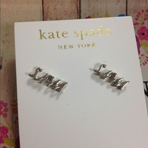 Kate spade "mrs" earrings