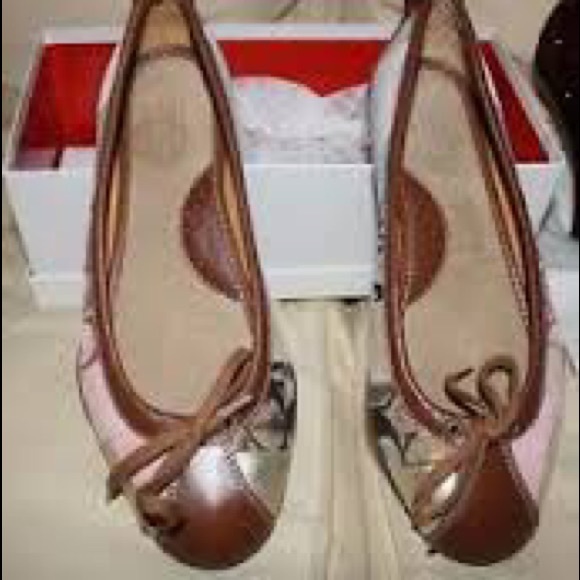 NBW Coach Jenilee Leather Patchwork Ballet Flats