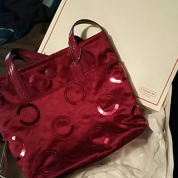 Pink coach purse - Picture 1 of 1