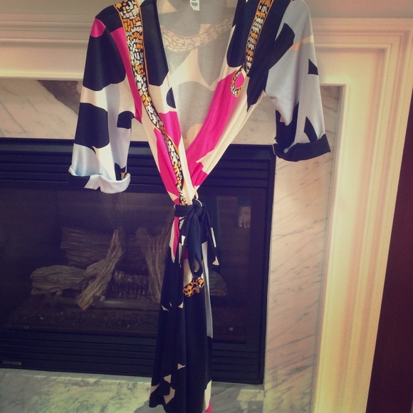 DVF wrap dress, beautiful detail