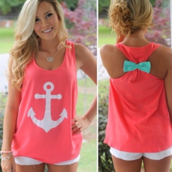 • Coral Anchor Top • - Picture 2 of 3