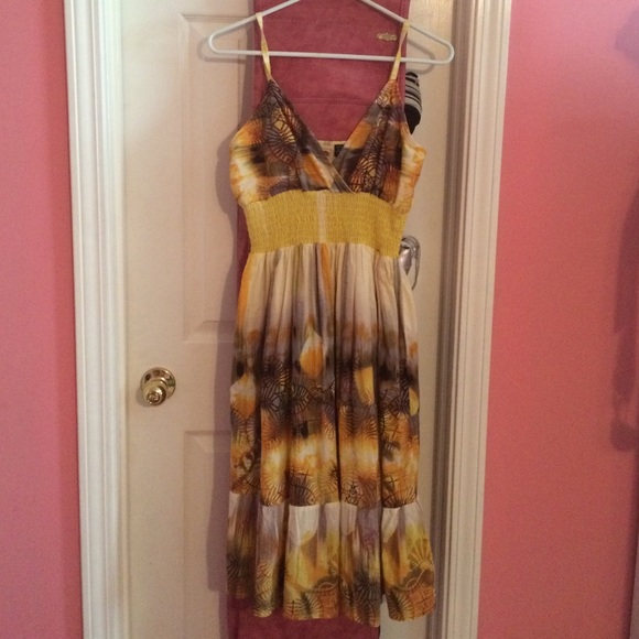 Printed Yellow Sundress