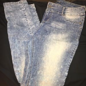 Acid Wash Jeggings