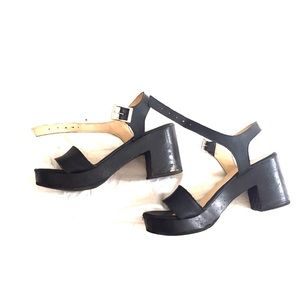Wooden Sandal Heel - Size 7 American Apparel