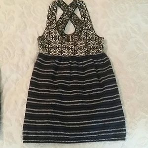 Free People tunic jumper dress fair isle