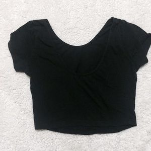 Brandy Melville Black Crop Top