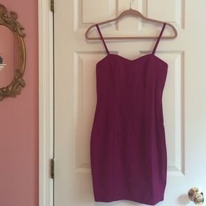 Dark Purple Tight Spaghetti Strap Dress
