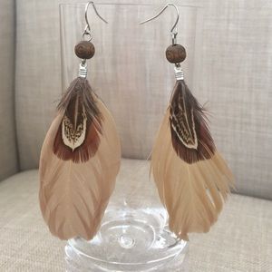 Feather earrings